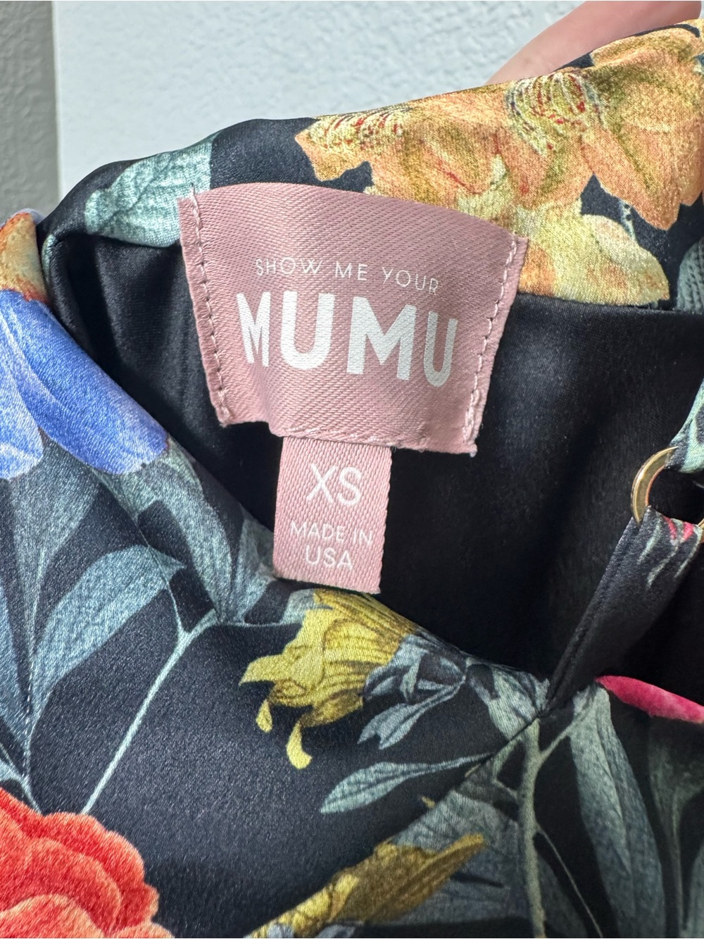Show Me Your MuMu Hailey Slip Dress Women’s XS Floral Maxi Open Back - Picture 2 of 8